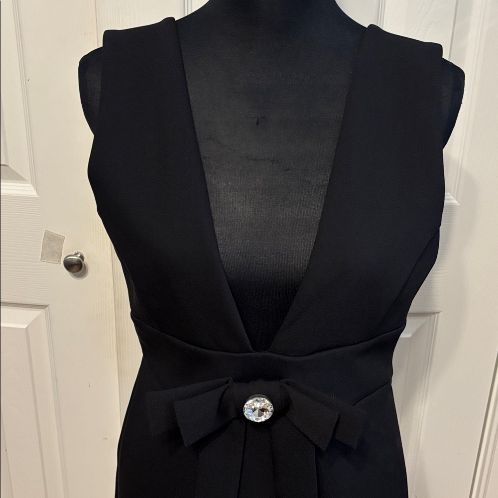 Zara Rhinestone Bow Mini Dress - Picture 3 of 11